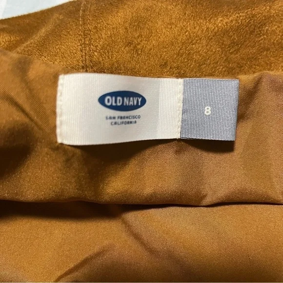 ☀️ $10 Blowout ☀️Old Navy faux suede lined mini skirt size 8 - Picture 7 of 7